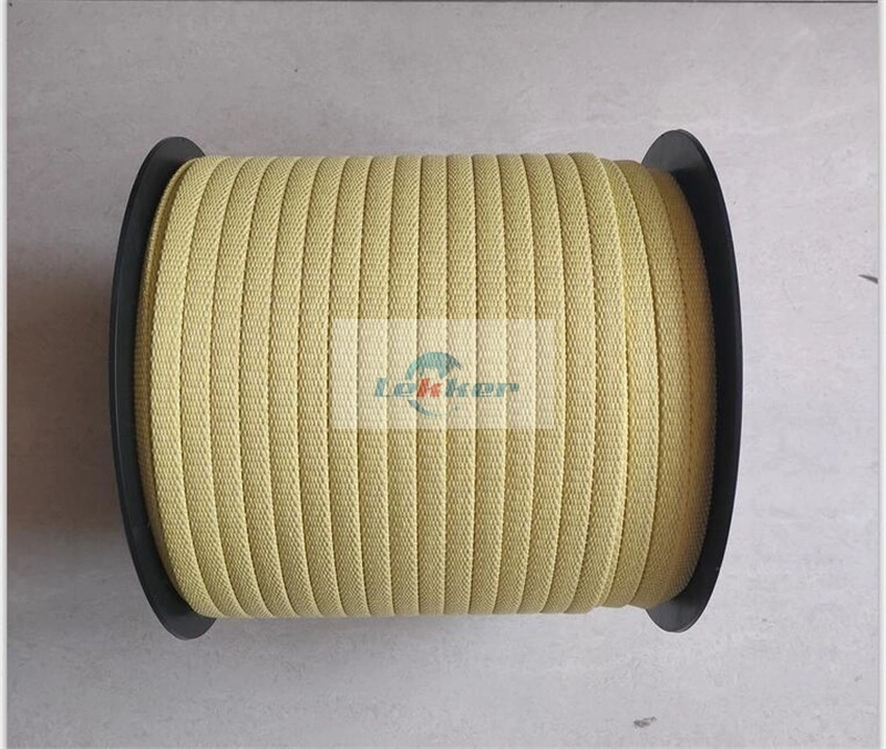High Temperature Resistant Aramid Tape Used for Safety Rope and Handling, Flame Retardant