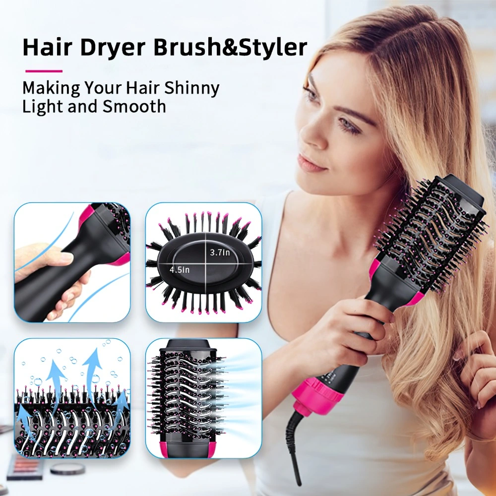 New Design One Step Hair Dryer and Volumizer Hair Straightener Brush