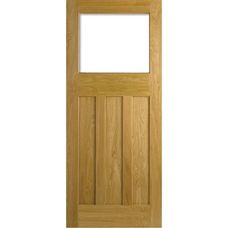 1930's Classic Oak Door Swing Door Frosted Glass Door