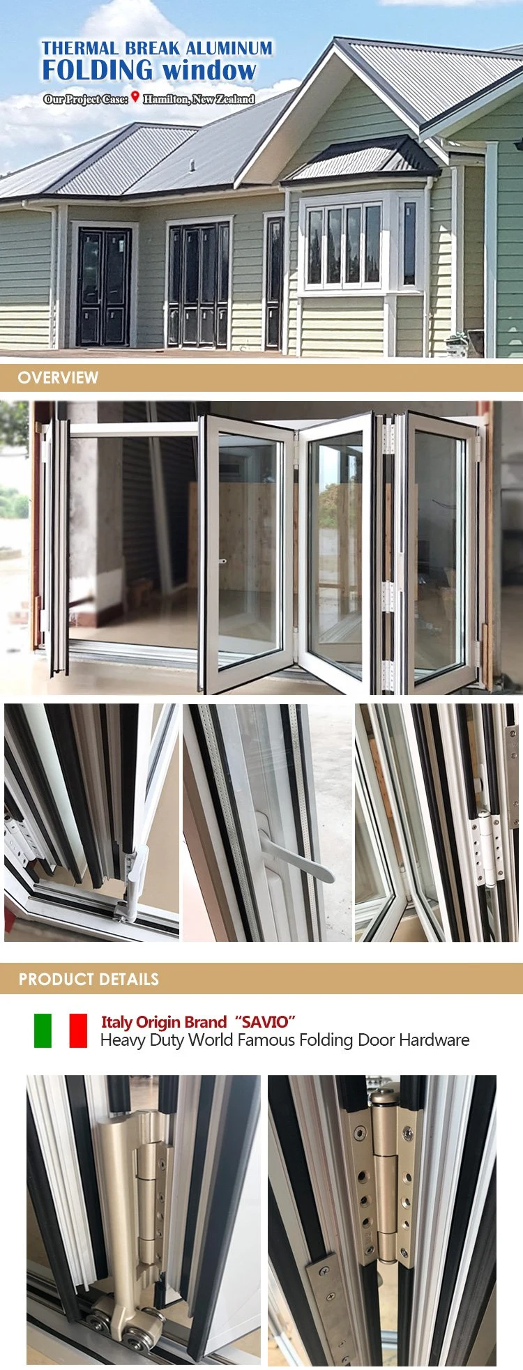 Import China Products Australian Standard Aluminium Frameless Glass Folding Door