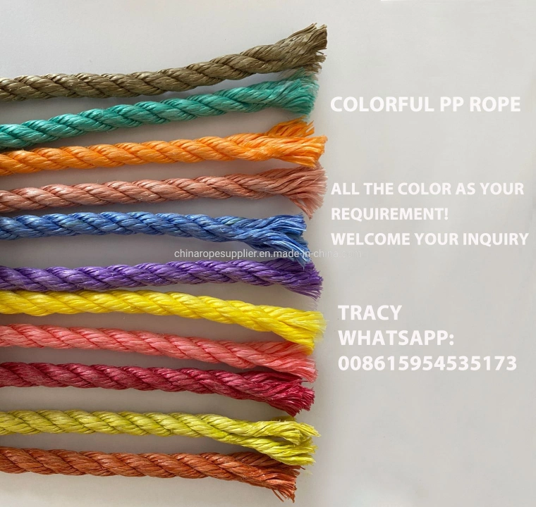 PP Rope Twist Rope Colorful Rope Braided Rope Twisted Tying Polypropylene Rope