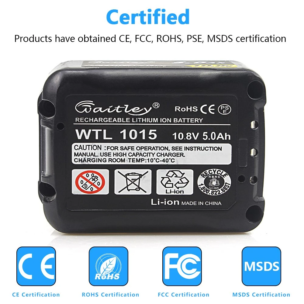 Bl1015 Wholesale Cordless Drill 5.0ah 12V Lithium-Ion Battery Pack for Makita Power Tool