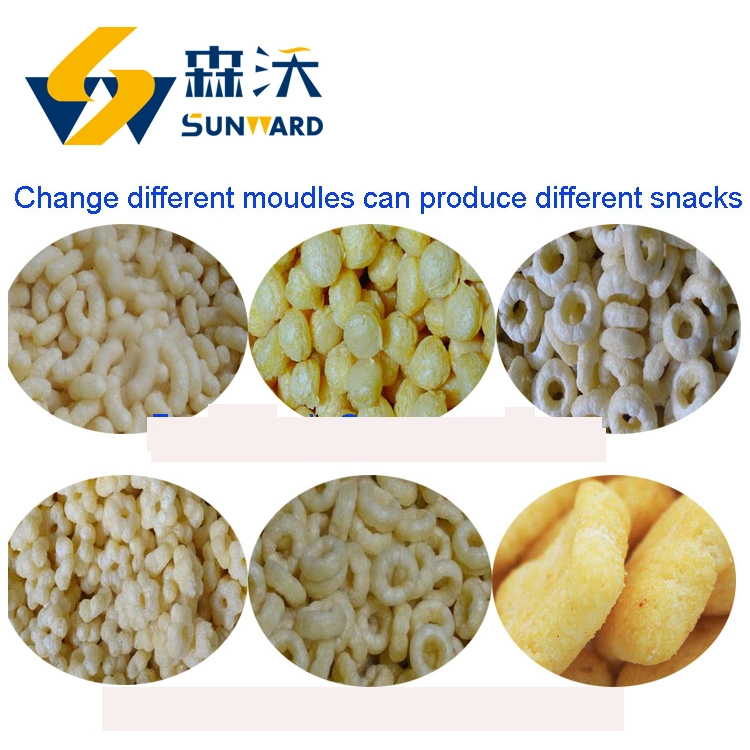 Double Screw Extruder Stainless Steel Corn Curls Machine Onion Rings Making Machine