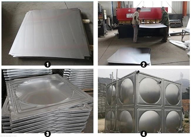 Hot Pressed Panel Stainless Steel Drinking Water Tank