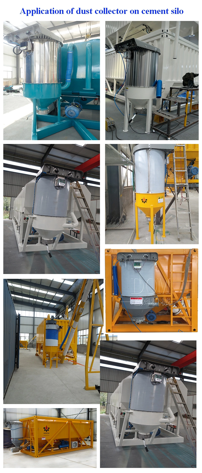 Silo Top Pulse Jet Dust Collectors Dust Collector Hopper Dust Collector for Cement Silo