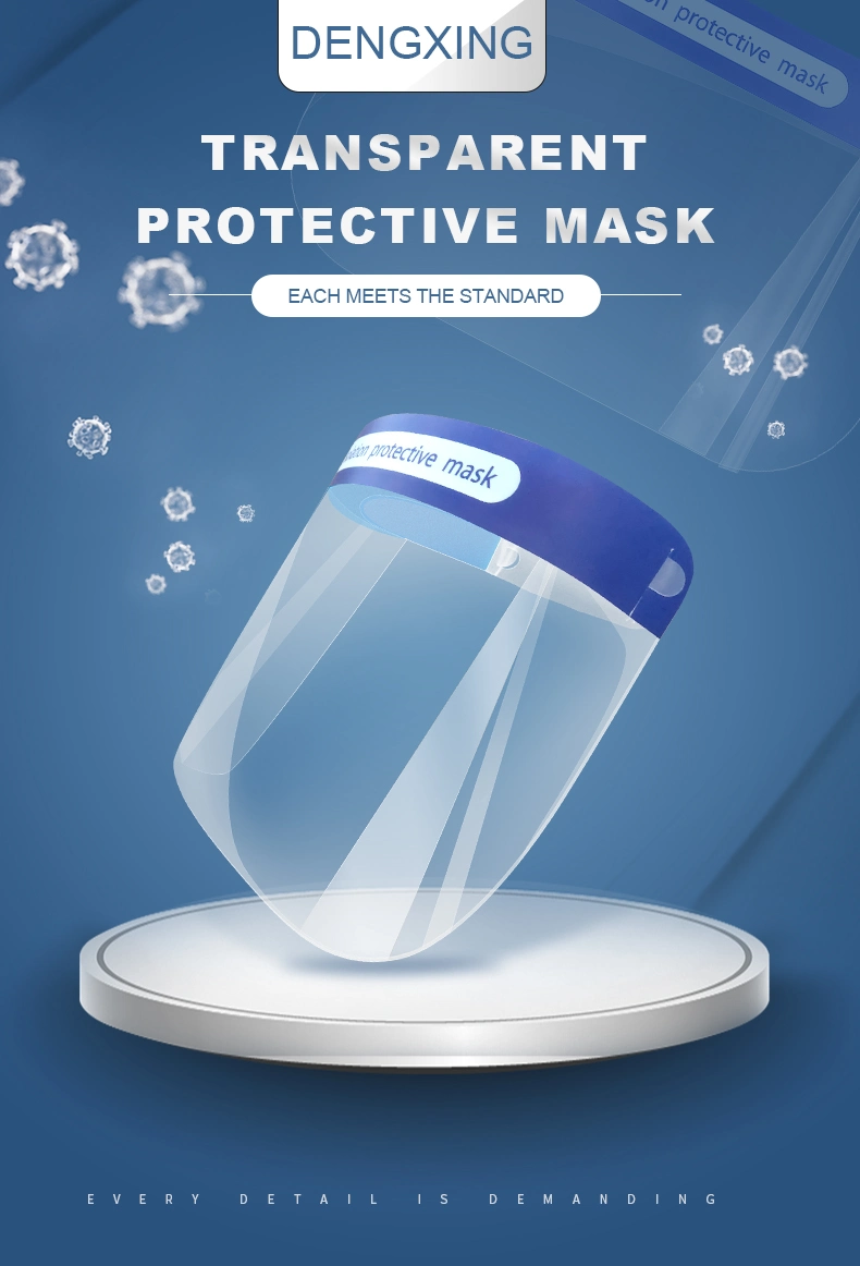 Wholesale Pet Transparent Plastic Reusable Anti Fog Full Cover Face Isolation Protection Shield