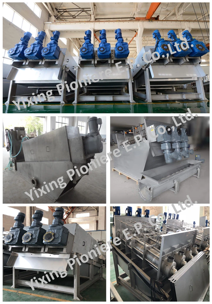 Mobile Multi-Disc Type Sludge Dewatering Equipment for Water Treatment