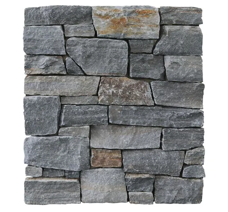 Culture Stone Loose Stone Mix Grey Stacked Panel Decoration Natural Stone Wall Cladding Cement Stone