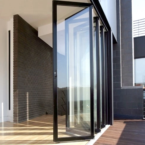 Balcony Outdoor Low-E Glass or Glazing Folding Door Balcony Door