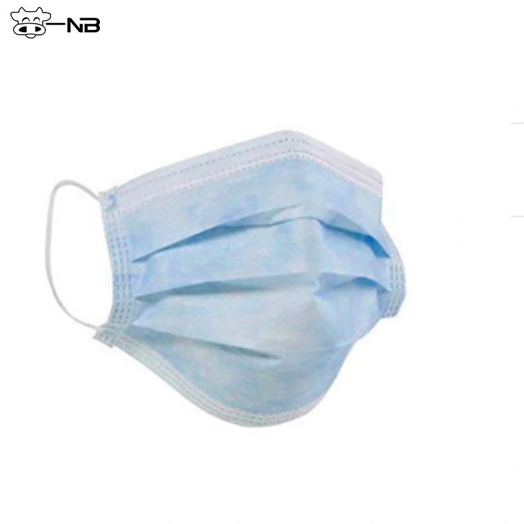 Disposable 3 Ply Earloops Protective for Pollen Smoke Dust Face Mask