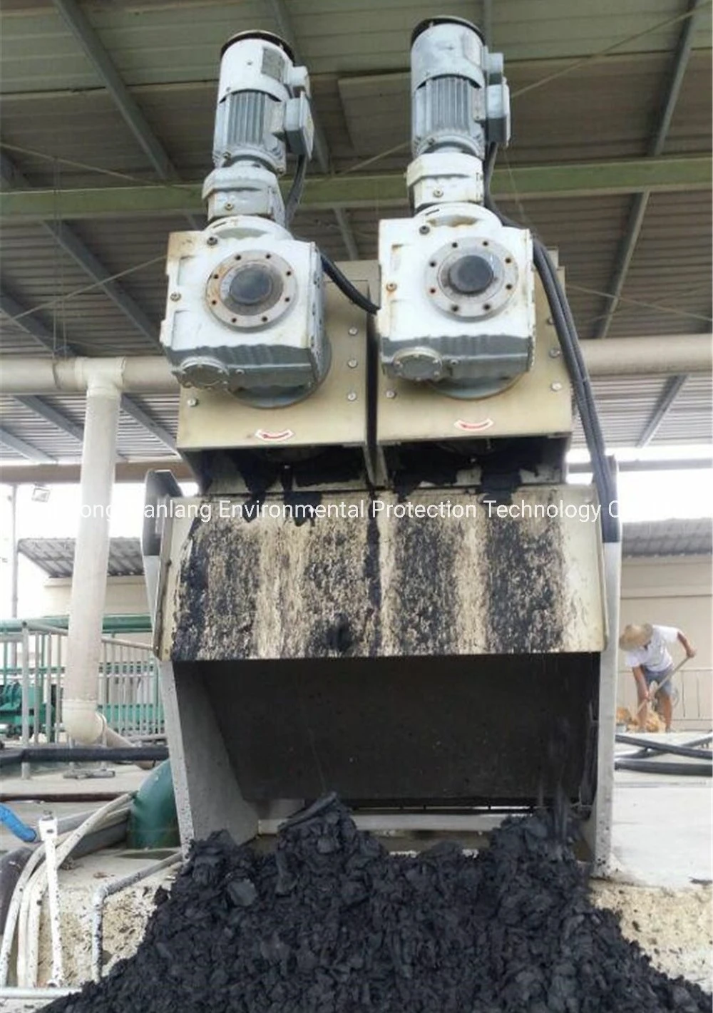 Domestic Wastewater Screw Sewage Sludge Treatment Dewatering Machine