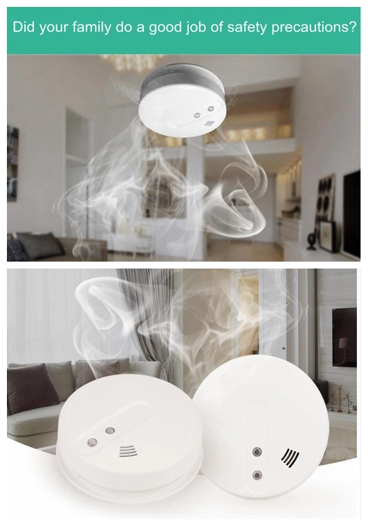 Best Fire Detector Optical White Color Infrared Smoke Alarm for Fire Alarm System with Ce
