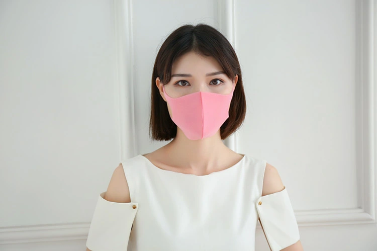 Waterproof Smoke Proof Anti-Pollen Black Colorful Sponge Face Mask 3D