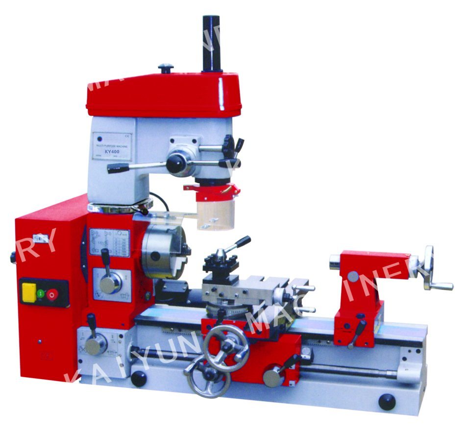Combination Variable Speed Manual Mini Lathe Drilling Milling Machine (KY400)