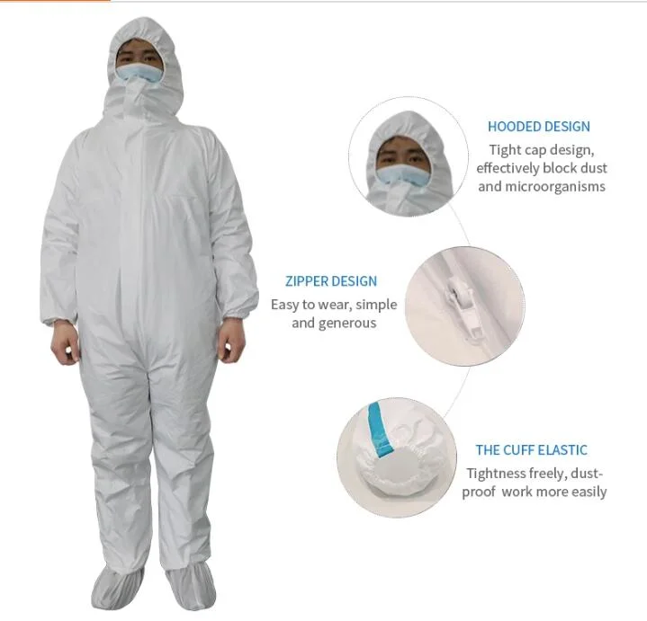 Disposable Protective Clothing Isolation Clothing Coverall Protective Clothing