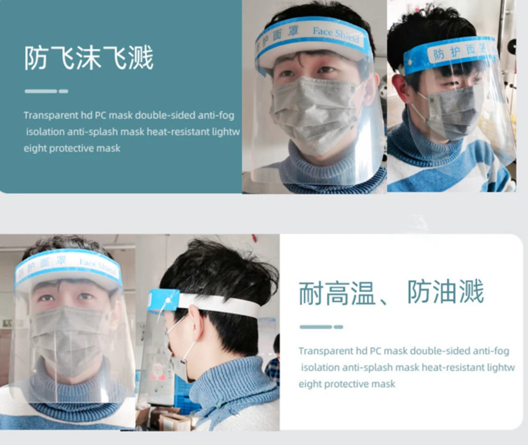 Clear Dental Protective Film Full Facial Mask Safety Face Shield