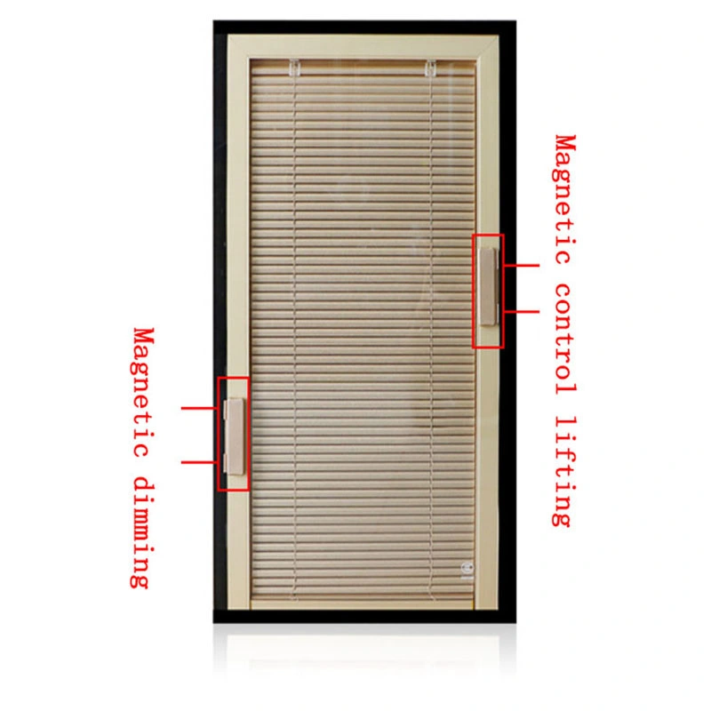 Security Aluminium Shutters Hollow Glass with Inner Blinds