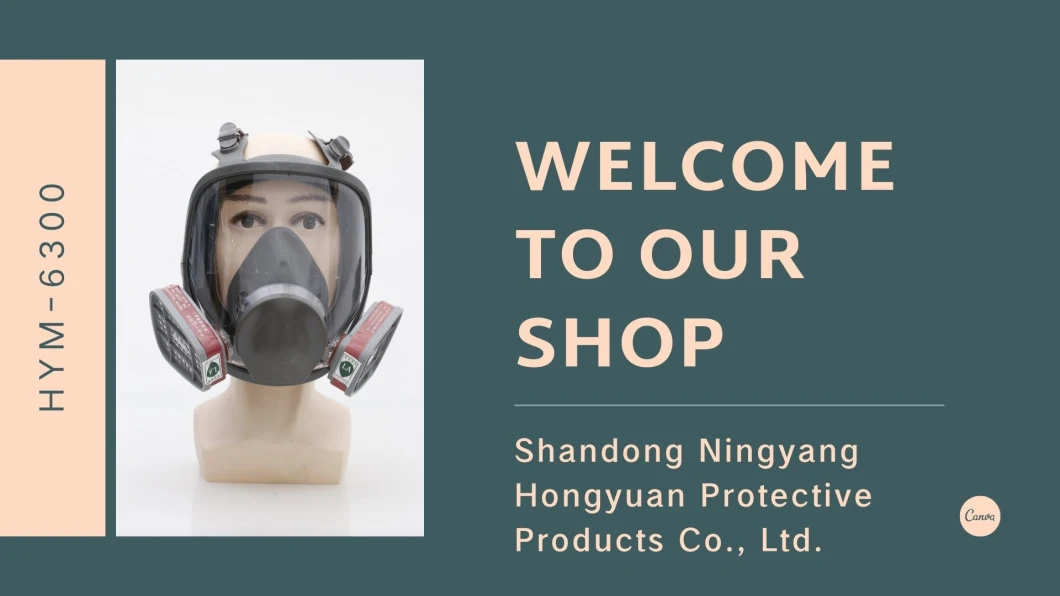 Gas Mask Chemical Respirator Full Face Mask with Low Breath Resistance