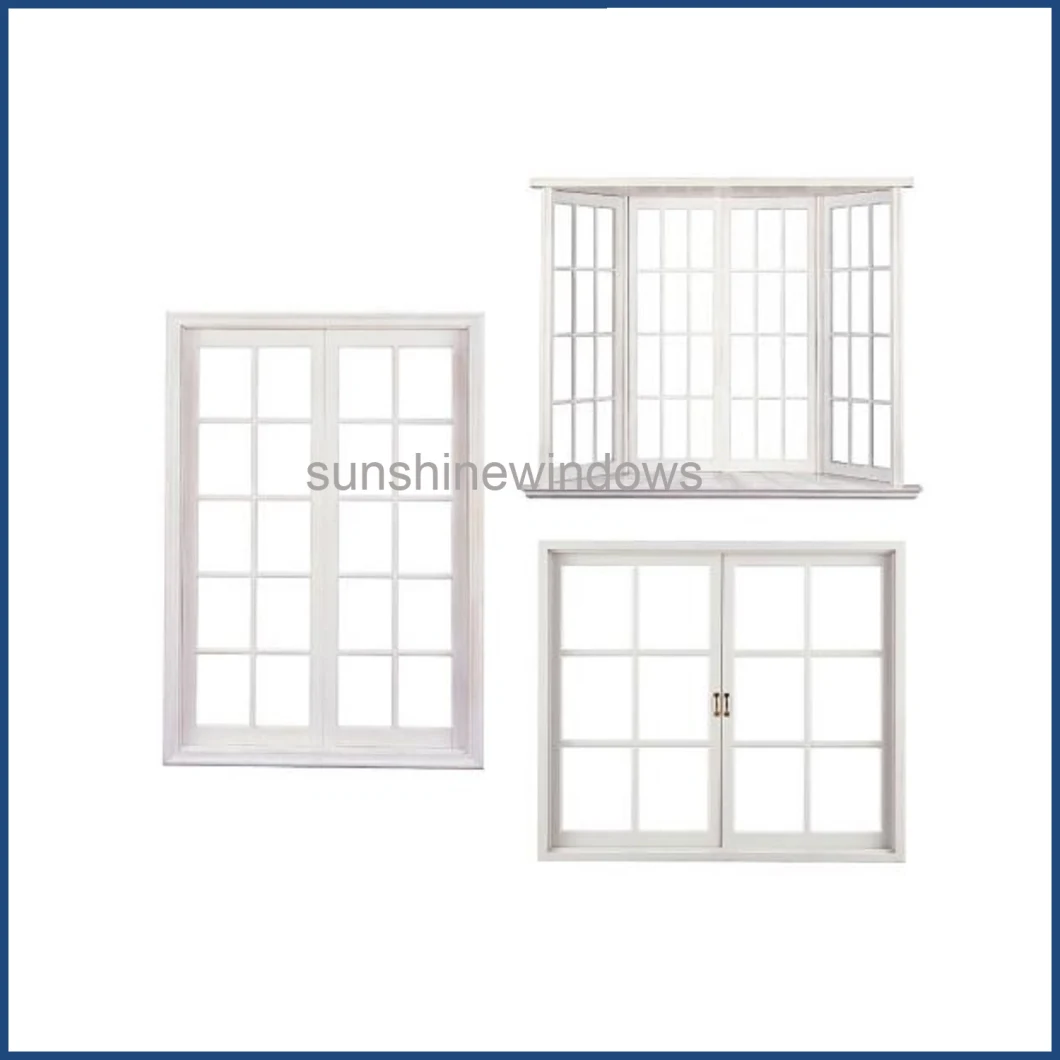 UPVC Assorted Bay-Window with Insulation Glass, Balcony Window