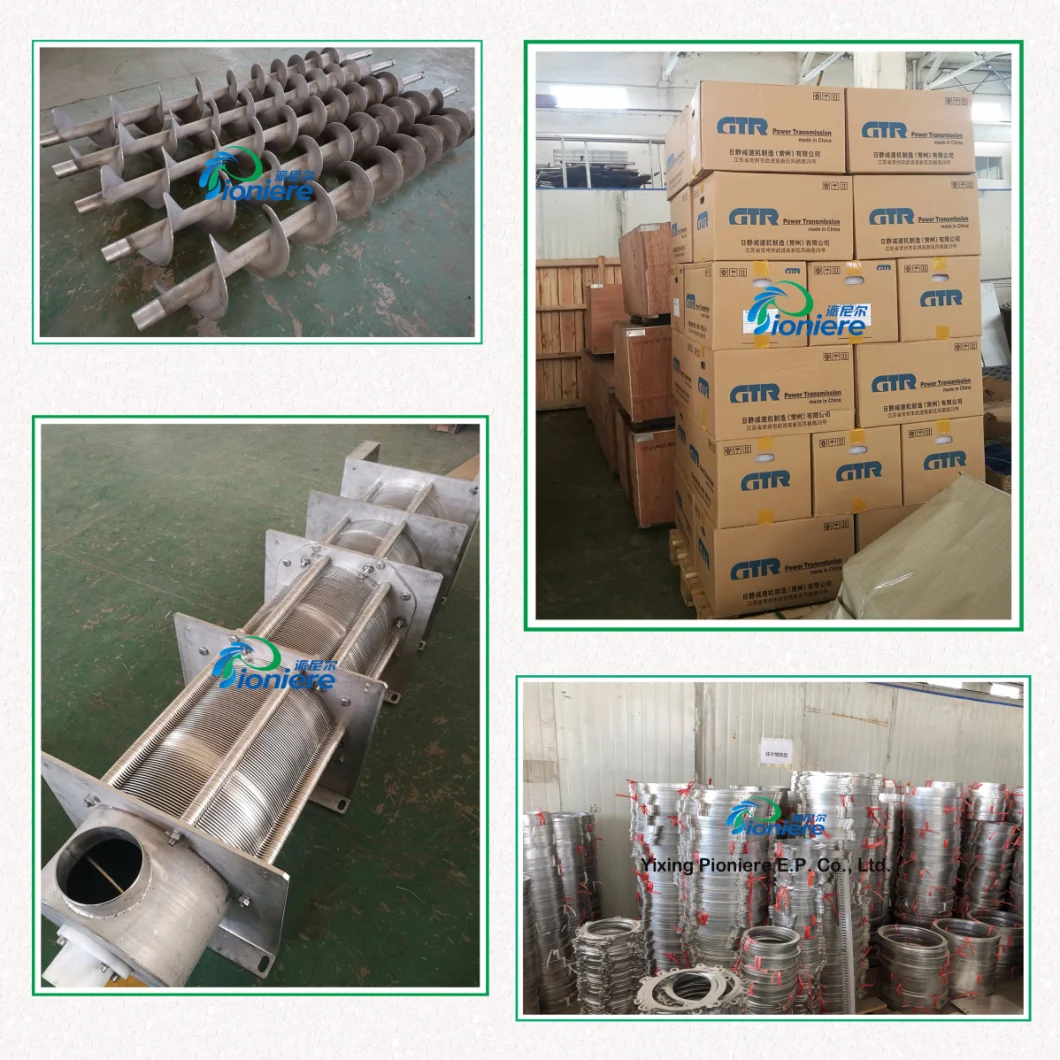 Professional Poultry Farm Sludge Treatment Screw Filter Press Equipment for Sewage Treatment