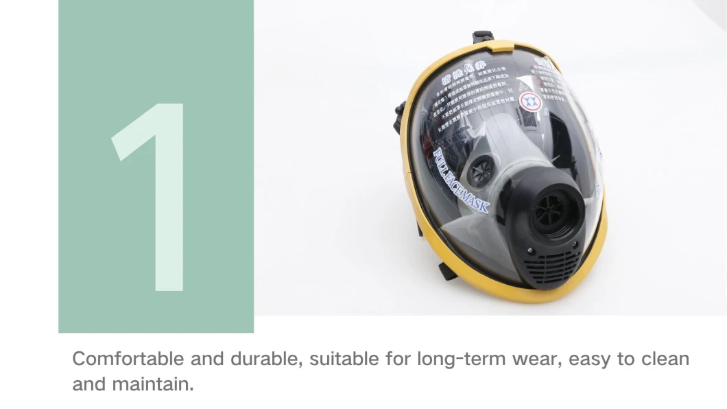 Light Weight Gas Mask Chemical Respirator Full Face Mask for Civil Defence Using