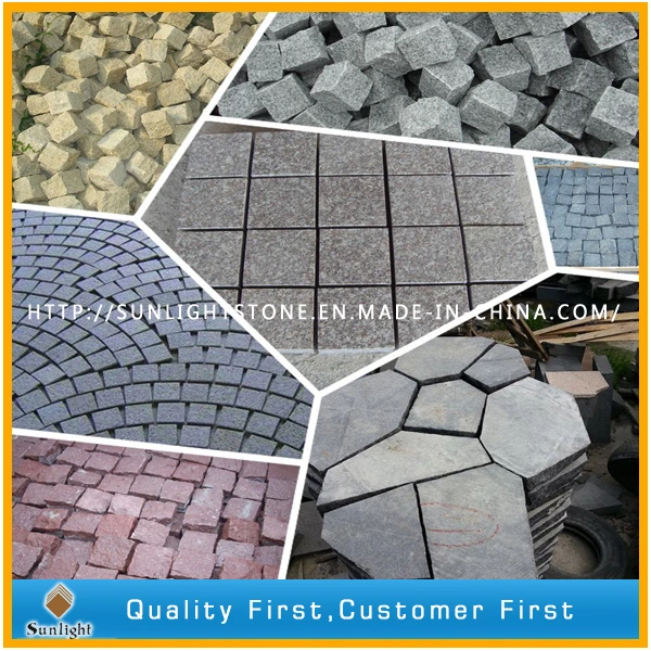 Chinese Cheap Grey Granite Cube, Paving Stones, Patio Stone Paver