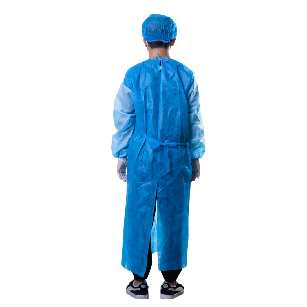 Disposable Gown Suit Safety Protective Clothing Isolation Gown Protective Gown PP+PE 35G/M2 (EO sterile)
