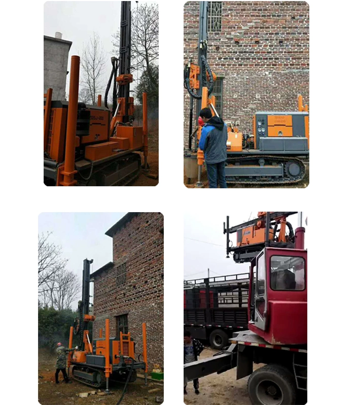Crawler DTH Ground Water Well Drilling Rig 400m Air Drilling Machine Borehole Drill Tool