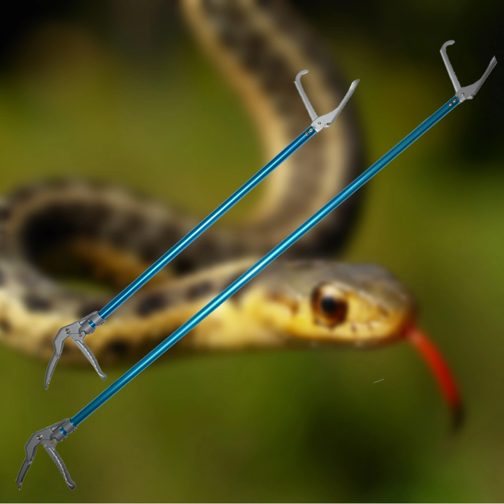 Aluminum Snake Catching Hook Snake Handle Tongs Snake Catcher Stick