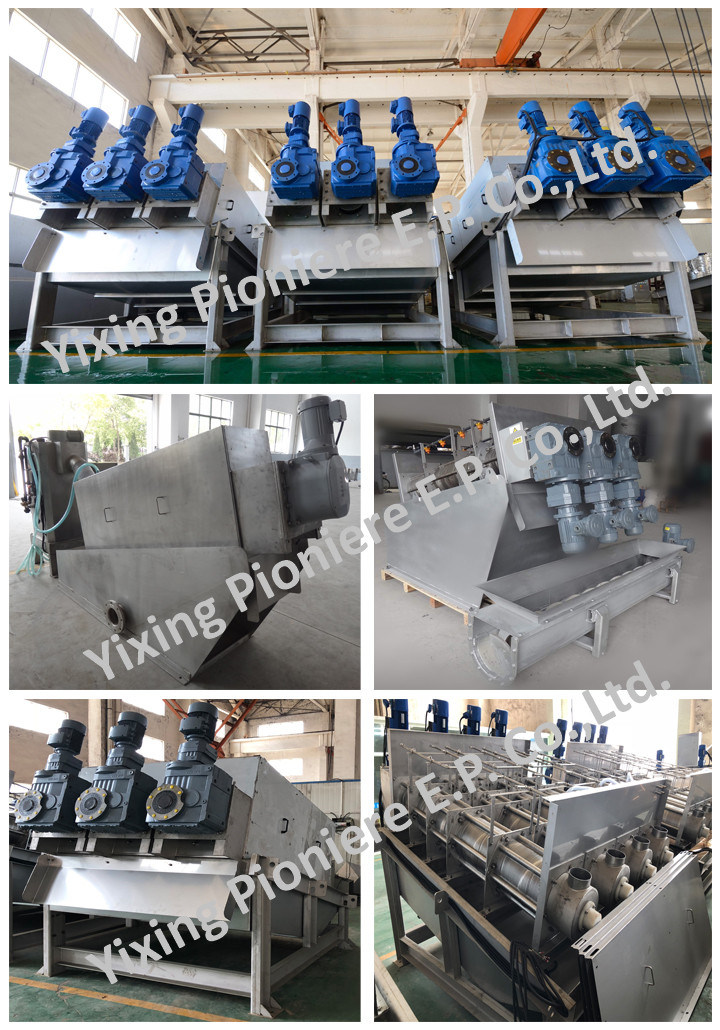 Mobile Multi-Disc Type Sludge Dewatering Equipment for Water Treatment Plant
