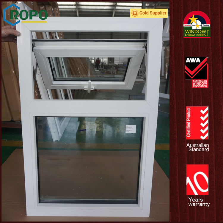 Australian Standard UPVC Double Glazed Windows, PVC Awning Windows
