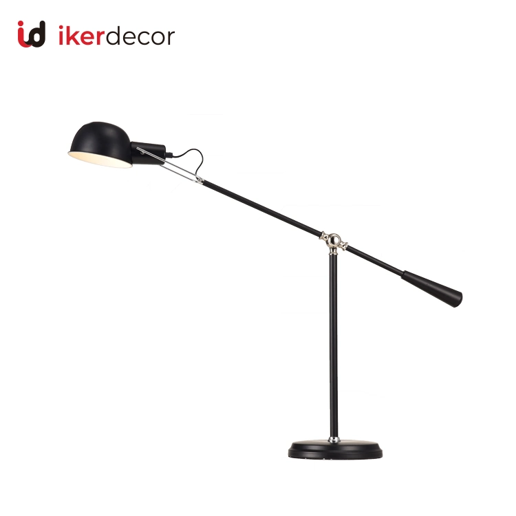 Nordic Wrought Iron Bedside LED Desk Reading Lamp Lighting Hotel Creative Decorative Table Lamp