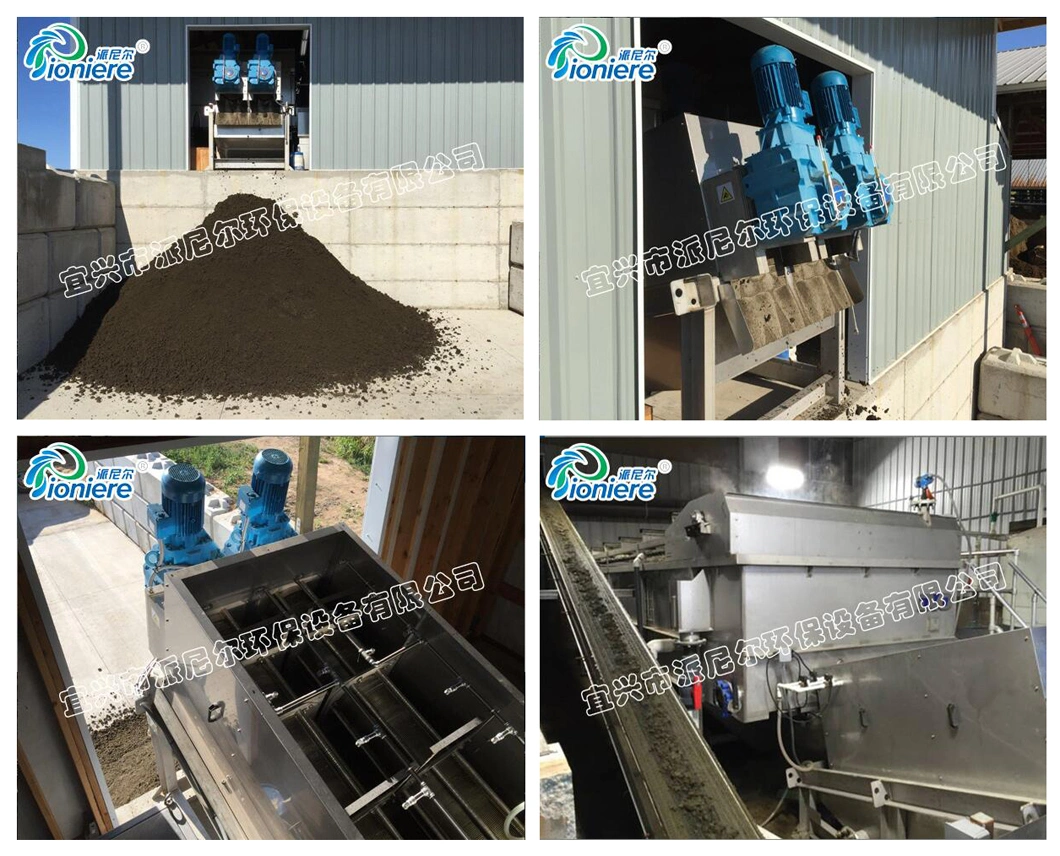 Stainless Steel Screw Sludge Dewatering Machine for Dairy Farm Wastewater