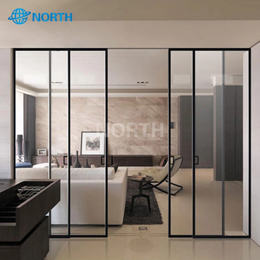 Price Aluminum Frames Commercial Double Interior Glass Frameless Tempered Folding Glass Sliding Folding Door Systems Sliding