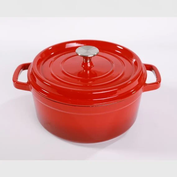 24 Cm Thick Enamel Cast Iron Pot Physical Uncoated Non-Stick