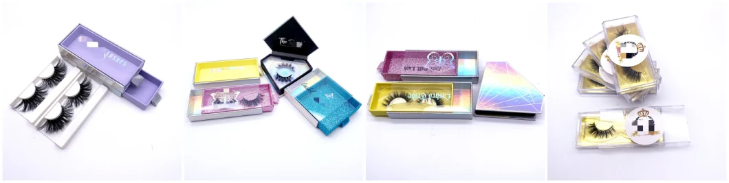 Mirror Customized Boxes for Wholesale Vegan Eyelashes Glue Curlers Cruelty Free Mink False Eye Lashes