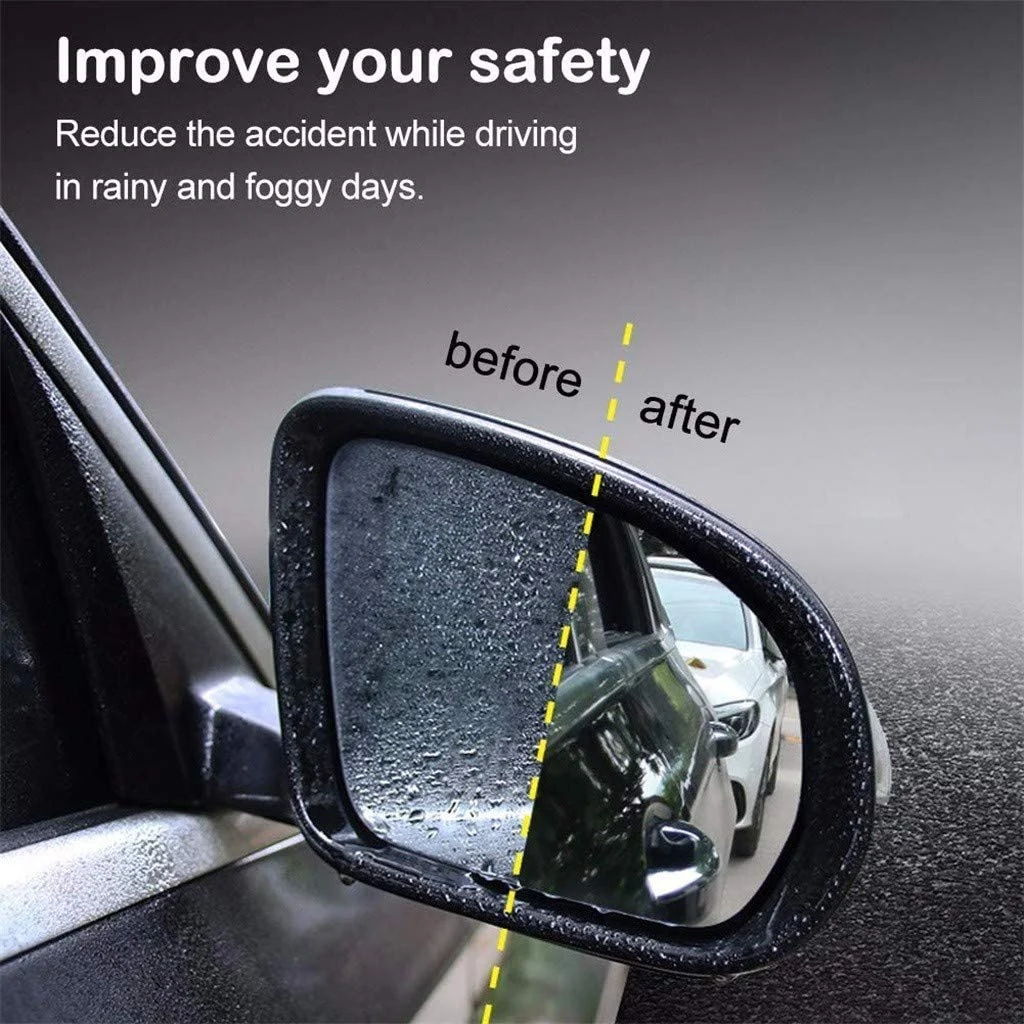 Car Rear View Mirror Film Waterproof Protective Film Anti Fog Anti Glare Anti Scratch for Cars Blind Spot Safe Driving