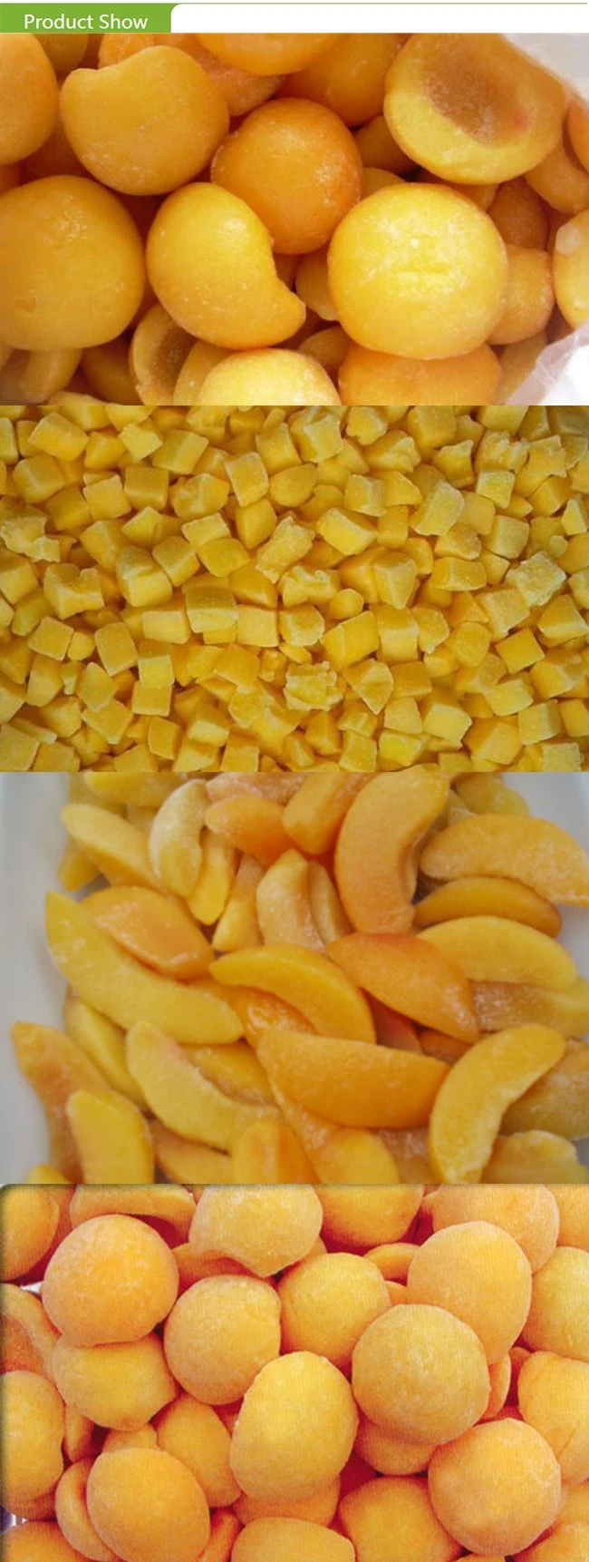 Top Quality Frozen Half Yellow Peach