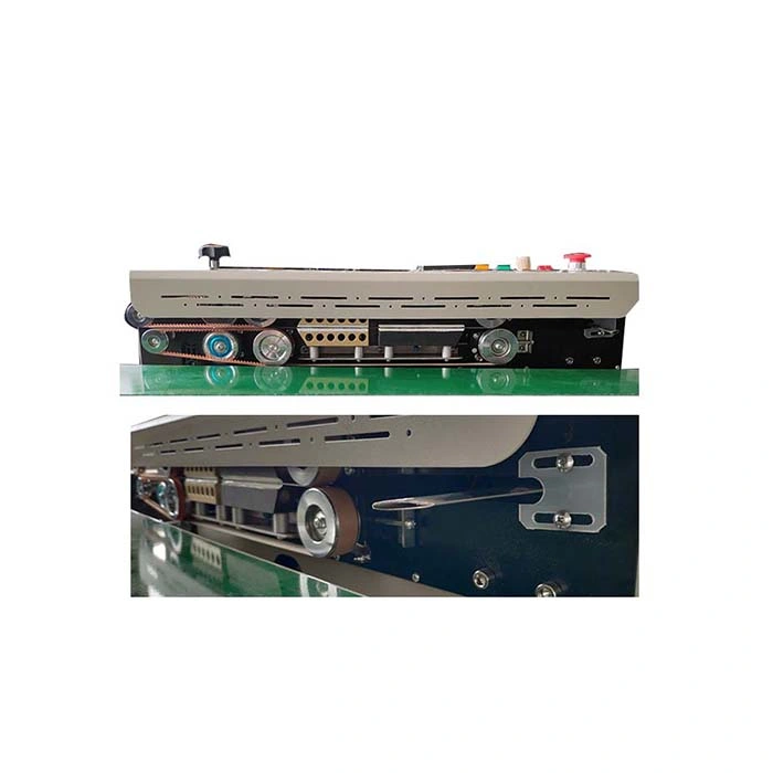 Automatic Gas Flushing Band Sealer Sealing Machine Continuous Inflating Film Bag Band Sealer