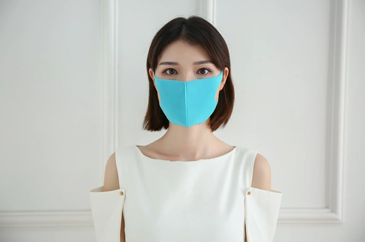 Waterproof Smoke Proof Anti-Pollen Black Colorful Sponge Face Mask 3D