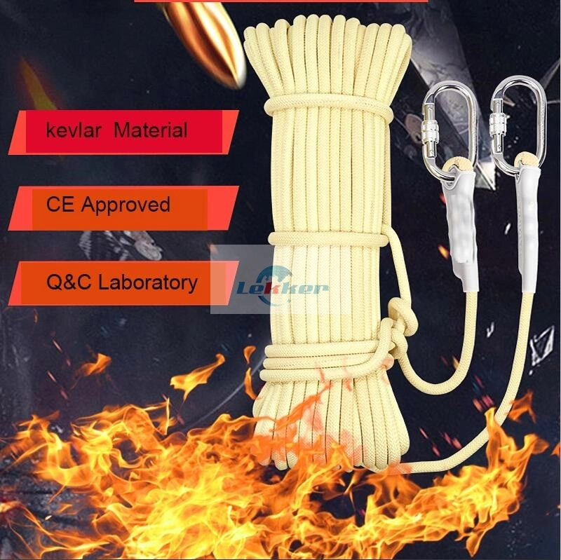Low Price Hot-Sale Fire Resistant Aramid Rope, Kevlar Braided Rope