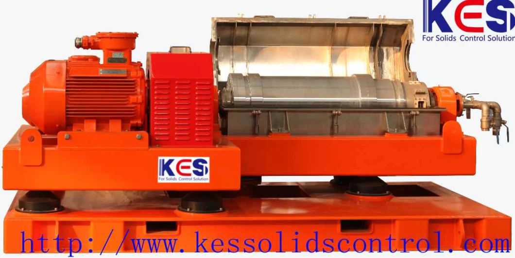 Continuous Horizontal Decanter Centrifuge for Sludge with Screw Discharging