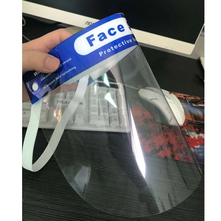 Factory Hot Product Pet Film Single Use Safety Protective Full Face Shield for Sale