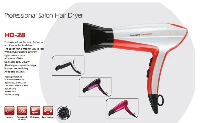 2200W High Power Hair Dryer Hair Straightener Professional Hair Salon