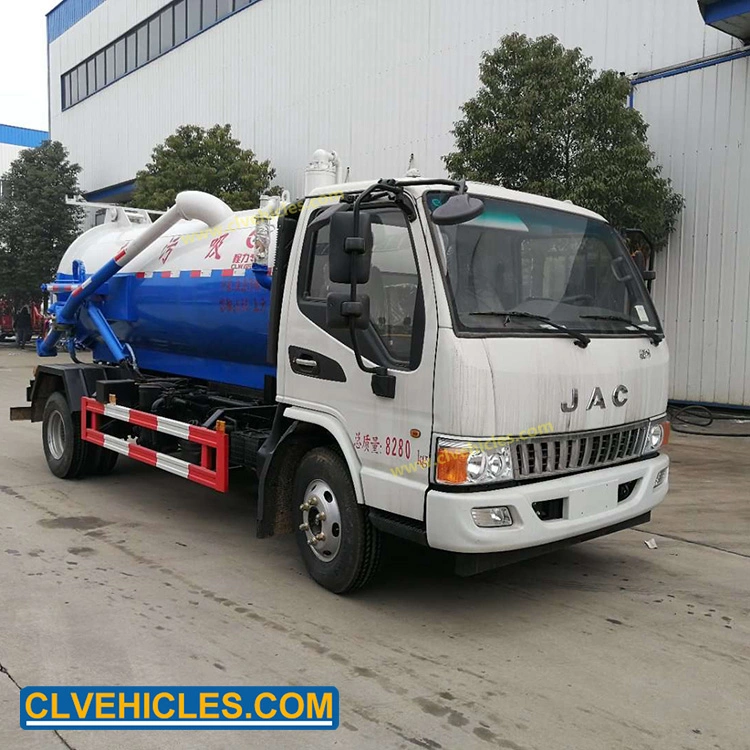 JAC Truck Sewage Tank Sewage Pump Tanker Vacuum Tank Truck