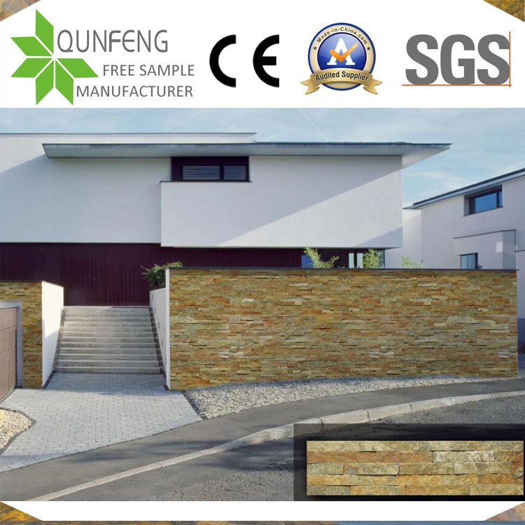 Revestimientos China Natural Rusty Wall Panel Quartzite Cladding Stone