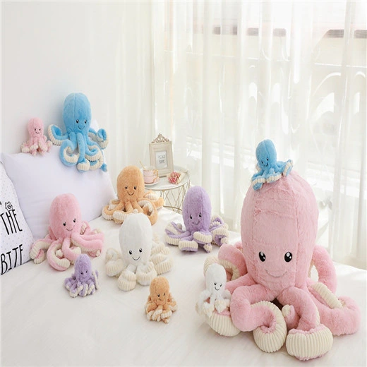 Small Mushroom Bear Creative Cartoon Plush Big Octopus Doll Plush Toy Octopus Doll for Children