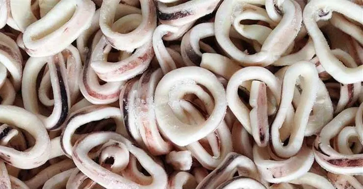 Frozen Breaded Squid Ring, Gigas, Mter: 4-9cm, 50% Coating, No Prefry/Prefty Brc FDA