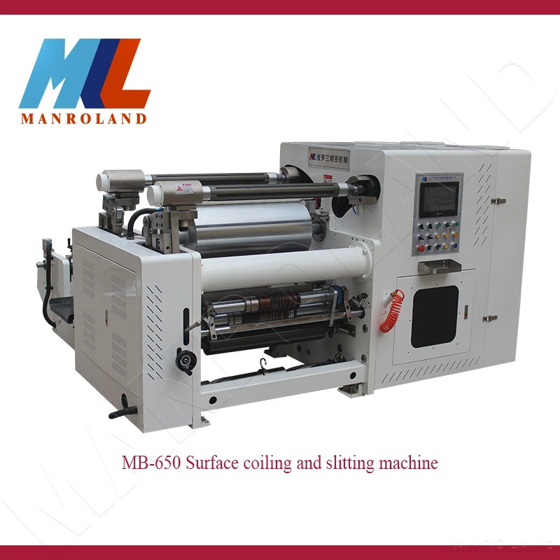 MB-650 Coil Material Cutting, Protective Film Cutting, Central Surface Coiling and Slitting Machine.