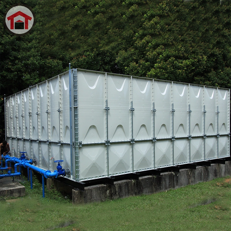 Fiber Panel GRP Sudan FRP 50m3 Customized Storage Square Type SMC Water Tank
